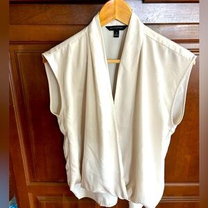 Banana republic oyster colored blouse